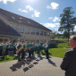 Begrüßung von den Bläsern